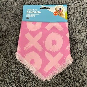 NWT pink XO dog bandana